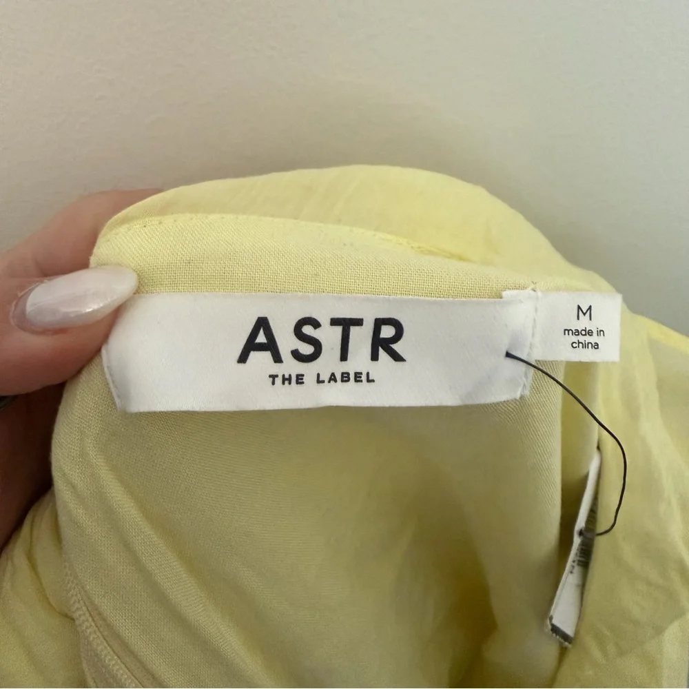 ASTR The Label Ruffle Midi Dress Butter Yellow - Picture 4 of 6